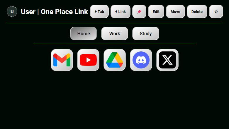 One Place Link dashboard preview